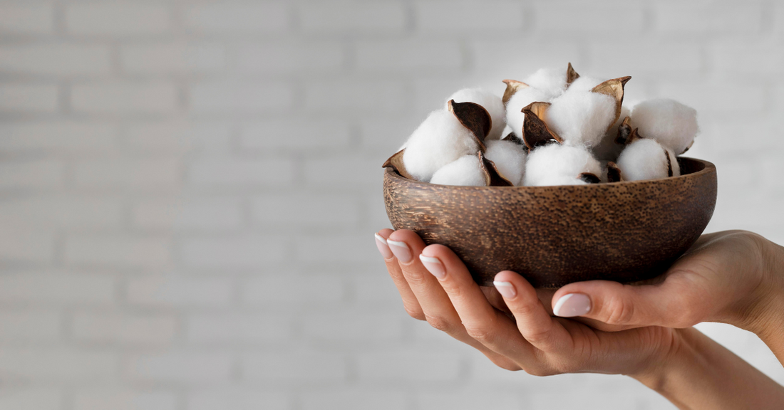 umbac natural în palme, utilizat în produsele Femi.Eko® pentru confort și siguranță intimă.