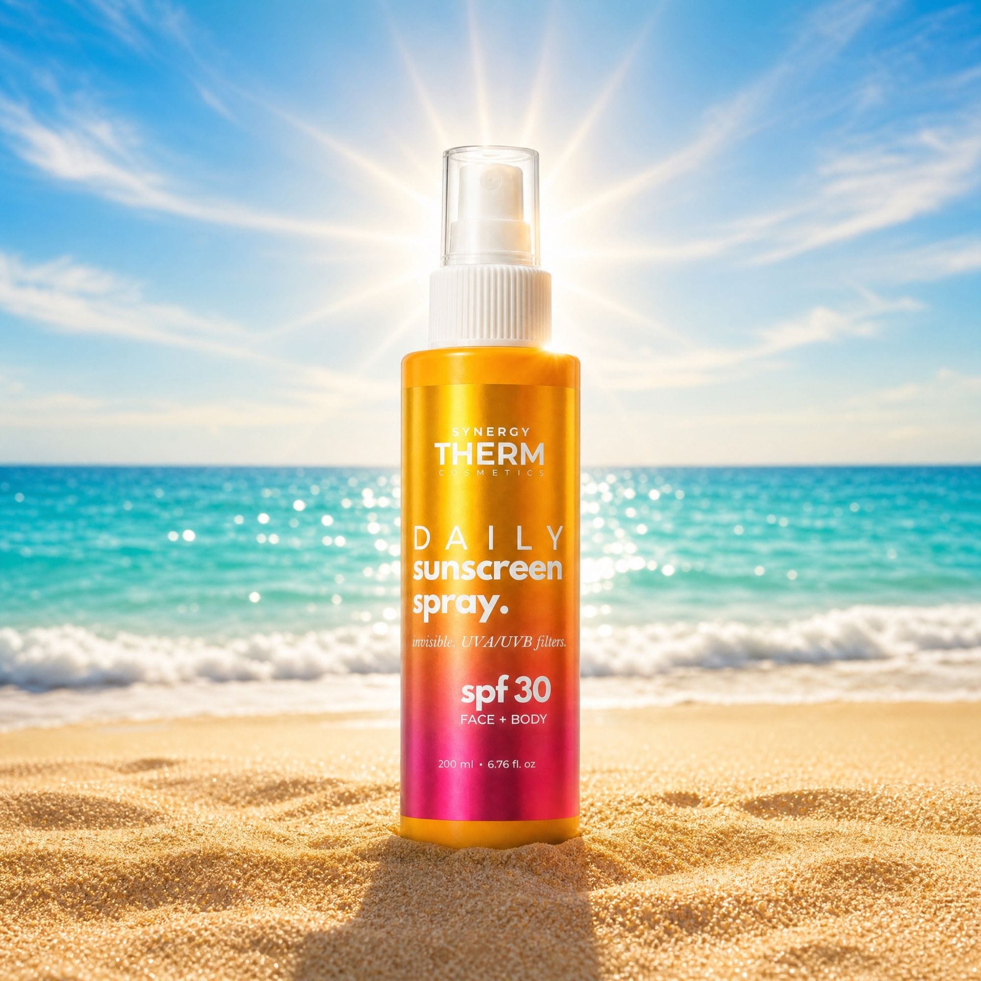 DAILY SUNSCREEN SPRAY SPF 30 — Protecție Solară Lejeră, UVA/UVB, 200 ml femiekostore