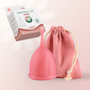cupa menstruala femieko safe roz marimea m, silicon medical antibacterian