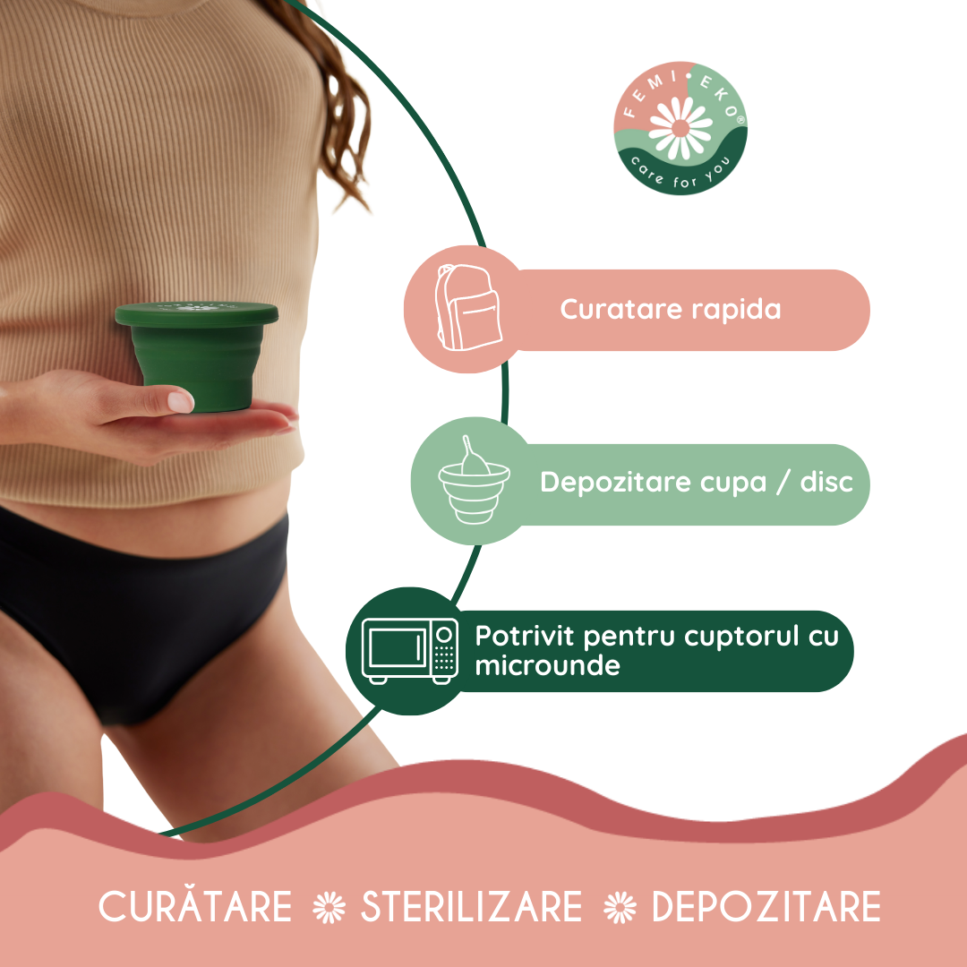 sterilizator femieko universal , curatare rapida , usor de depozitat , potrivit pentru cuptorul cu microunde 